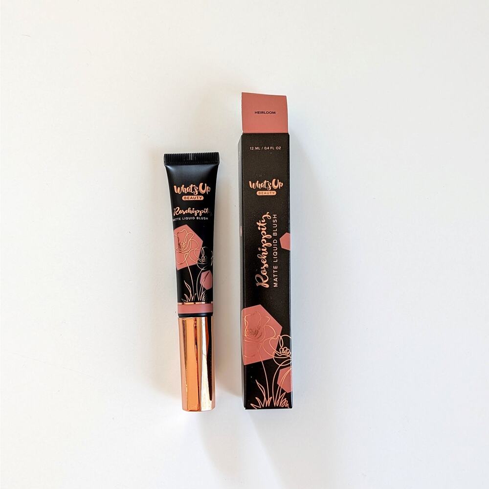 Whats Up Beauty Rosehippity Matte Liquid Blush Heirloom 0.4 oz (full size)